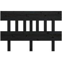 Berkfield Home Beautiful Bed Headboard Black 163.5x3x81 cm Solid Wood Pine