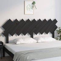 Berkfield Home Beautiful Bed Headboard Black 178x3x80.5 cm Solid Wood Pine