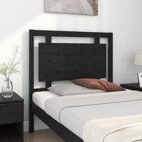 Berkfield Home Beautiful Bed Headboard Black 95.5x4x100 cm Solid Pine Wood