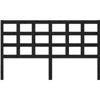 Berkfield Home Beautiful Bed Headboard Black 165.5x4x100 cm Solid Wood Pine