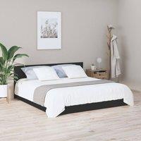 Berkfield Home Stylish Bed Headboard Black 200x1.5x80 cm Engineered Wood