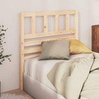 Berkfield Home Beautiful Bed Headboard 81x4x100 cm Solid Wood Pine in Light Tan | Size: 81 x 4 x 100 cm