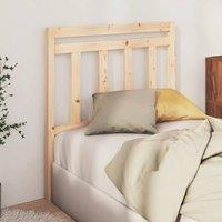 Berkfield Home Beautiful Bed Headboard 81x4x100 cm Solid Wood Pine in Light Tan | Size: 81 x 4 x 100 cm
