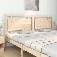 Berkfield Home Beautiful Bed Headboard 205.5x4x100 cm Solid Pine Wood in Natural