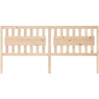 Berkfield Home Beautiful Bed Headboard 205.5x4x100 cm Solid Wood Pine in Light Tan