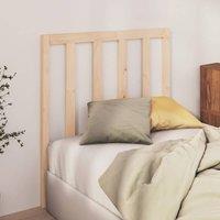 Berkfield Home Beautiful Bed Headboard 81x4x100 cm Solid Wood Pine in Natural | Size: 81 x 4 x 100 cm