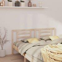 Berkfield Home Beautiful Bed Headboard 166x4x100 cm Solid Wood Pine in Light Tan | Size: 166 x 4 x 100 cm