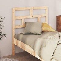 Berkfield Home Beautiful Bed Headboard 81x4x100 cm Solid Wood Pine in Light Tan | Size: 81 x 4 x 100 cm