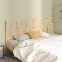 Berkfield Home Beautiful Bed Headboard 206x4x100 cm Solid Wood Pine in Natural | Size: 206 x 4 x 100 cm