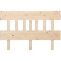 Berkfield Home Beautiful Bed Headboard 203.5x3x81 cm Solid Wood Pine in Light Oak