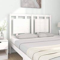 Berkfield Home Beautiful Bed Headboard White 125.5x4x100 cm Solid Pine Wood