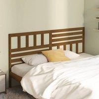 Berkfield Home Beautiful Bed Headboard Honey Brown 206x4x100 cm Solid Wood Pine | Size: 206 x 4 x 100 cm