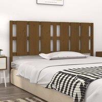 Berkfield Home Beautiful Bed Headboard Honey Brown 185.5x4x100 cm Solid Wood Pine