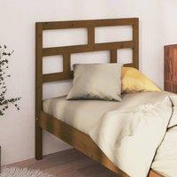 Berkfield Home Beautiful Bed Headboard Honey Brown 106x4x100 cm Solid Wood Pine | Size: 106 x 4 x 100 cm
