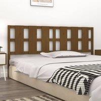 Berkfield Home Beautiful Bed Headboard Honey Brown 205.5x4x100 cm Solid Wood Pine