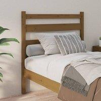 Berkfield Home Beautiful Bed Headboard Honey Brown 81x4x100 cm Solid Wood Pine | Size: 81 x 4 x 100 cm
