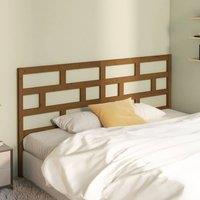 Berkfield Home Beautiful Bed Headboard Honey Brown 186x4x100 cm Solid Wood Pine | Size: 186 x 4 x 100 cm