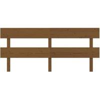 Berkfield Home Beautiful Bed Headboard Honey Brown 204x3x81 cm Solid Wood Pine | Size: 204 x 3 x 81 cm
