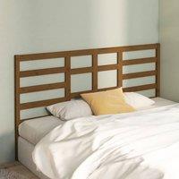 Berkfield Home Beautiful Bed Headboard Honey Brown 206x4x104 cm Solid Wood Pine | Size: 206 x 4 x 104 cm