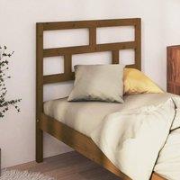 Berkfield Home Beautiful Bed Headboard Honey Brown 81x4x100 cm Solid Wood Pine | Size: 81 x 4 x 100 cm