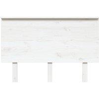 Berkfield Home Beautiful Bed Headboard White 124x6x82.5 cm Solid Wood Pine