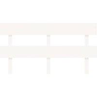 Berkfield Home Beautiful Bed Headboard White 164x3x81 cm Solid Wood Pine | Size: 164 x 3 x 81 cm