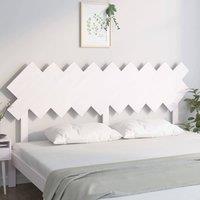 Berkfield Home Beautiful Bed Headboard White 178x3x80.5 cm Solid Wood Pine