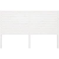 Berkfield Home Beautiful Bed Headboard White 141x4x100 cm Solid Wood Pine | Size: 141 x 4 x 100 cm