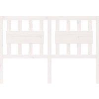 Berkfield Home Beautiful Bed Headboard White 125.5x4x100 cm Solid Wood Pine