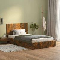 Berkfield Home Classic Bed Headboard Smoked Oak 120x1.5x80 cm Engineered Wood in Brown