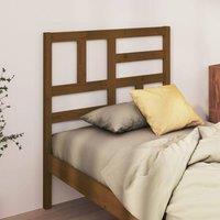 Berkfield Home Beautiful Bed Headboard Honey Brown 96x4x104 cm Solid Wood Pine | Size: 96 x 4 x 104 cm