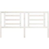 Berkfield Home Beautiful Bed Headboard White 186x4x100 cm Solid Pine Wood | Size: 186 x 4 x 100 cm