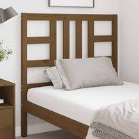 Berkfield Home Beautiful Bed Headboard Honey Brown 96x4x100 cm Solid Wood Pine | Size: 96 x 4 x 100 cm
