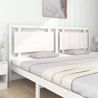 Berkfield Home Beautiful Bed Headboard White 205.5x4x100 cm Solid Pine Wood