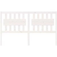 Berkfield Home Beautiful Bed Headboard White 165.5x4x100 cm Solid Wood Pine