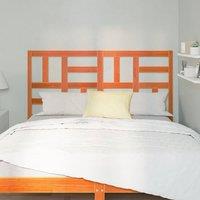 Berkfield Home Stunning Bed Headboard Wax brown 145.5 x 4 x 104 cm Solid pine wood
