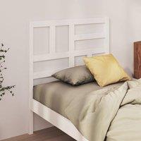 Berkfield Home Beautiful Bed Headboard White 106x4x104 cm Solid Wood Pine | Size: 106 x 4 x 104 cm