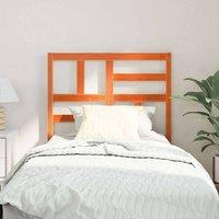 Berkfield Home Stunning Bed Headboard Wax brown 80.5 x 4 x 104 cm Solid pine wood