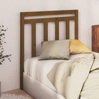 Berkfield Home Beautiful Bed Headboard Honey Brown 95x4x100 cm Solid Wood Pine | Size: 95 x 4 x 100 cm