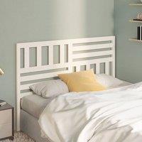 Berkfield Home Beautiful Bed Headboard White 166x4x100 cm Solid Wood Pine | Size: 166 x 4 x 100 cm