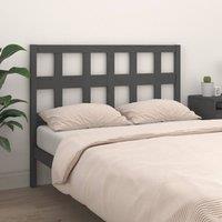 Berkfield Home Beautiful Bed Headboard Grey 165.5x4x100 cm Solid Wood Pine