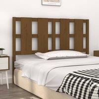 Berkfield Home Beautiful Bed Headboard Honey Brown 125.5x4x100 cm Solid Wood Pine