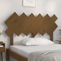 Berkfield Home Beautiful Bed Headboard Honey Brown 122.5x3x80.5 cm Solid Wood Pine
