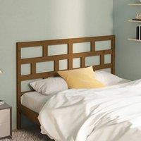 Berkfield Home Beautiful Bed Headboard Honey Brown 166x4x100 cm Solid Wood Pine | Size: 166 x 4 x 100 cm