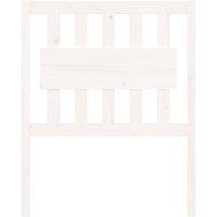 Berkfield Home Beautiful Bed Headboard White 80.5x4x100 cm Solid Wood Pine