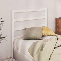 Berkfield Home Beautiful Bed Headboard White 95x4x100 cm Solid Wood Pine | Size: 95 x 4 x 100 cm