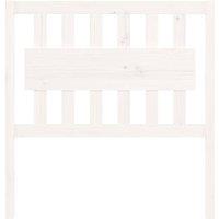Berkfield Home Beautiful Bed Headboard White 95.5x4x100 cm Solid Wood Pine
