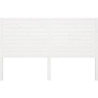 Berkfield Home Beautiful Bed Headboard White 206x4x100 cm Solid Wood Pine | Size: 206 x 4 x 100 cm