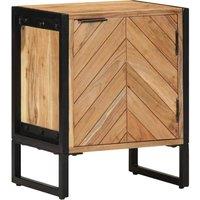Berkfield Home Modern Bedside Cabinet 40x30x50 cm Solid Wood Acacia in Brown | Size: 40 x 30 x 50 cm