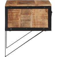 Berkfield Home Beautiful Bedside Cabinet 40x35x40 cm Solid Wood Mango in Brown | Size: 40 x 35 x 40 cm